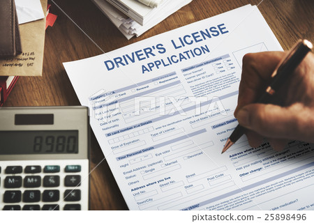 Driver's License Application Identification Concept 25898496
