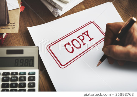 Copy Duplicate Print Scan Transcript Counterfoil Concpet 25898768