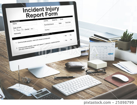 Incident Injury Report Form Document Concept 25898799