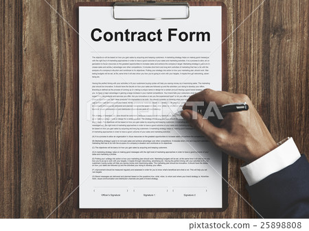 Contract Form Document Law Obligation Concept Contract Form Document Law Obligation Concept 25898808