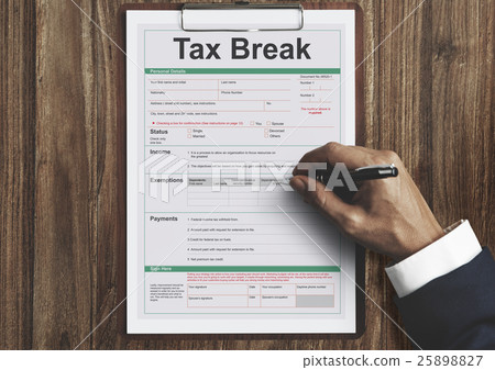 Retirement Plan Loan Liability Tax Form Concept 25898827