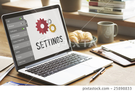 Settings Configuration Setup Tools Concept 25898833