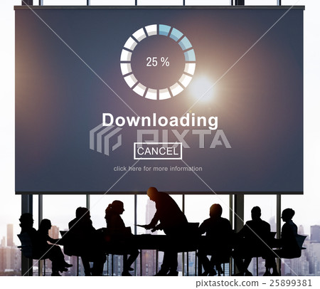 Downloading Online Website Technology Concept Downloading Online Website Technology Concept 25899381