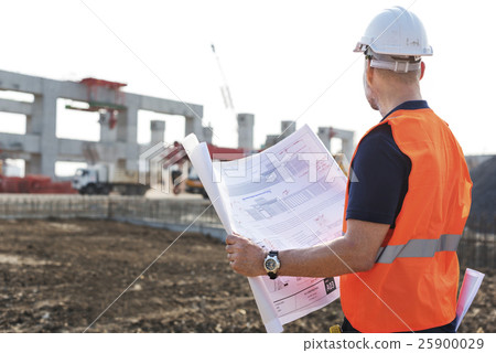 Blueprint Architect Career Structure Construction Concept 25900029