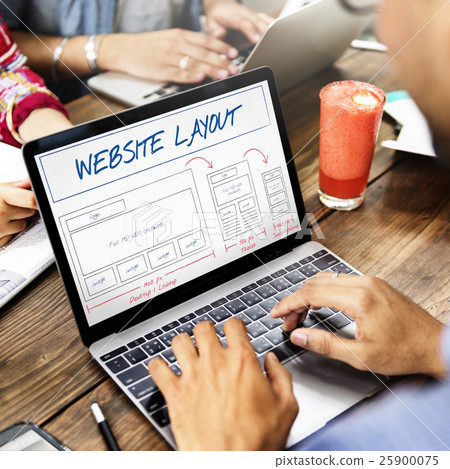 Web Layout Content Coding Template Data Design Concept 25900075