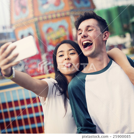 Couple Dating Relaxation Love Theme Park Concept Couple Dating Relaxation Love Theme Park Concept 25900085