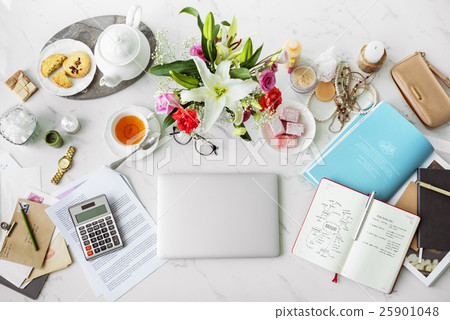 Laptop Working Home Nature Concept Laptop Working Home Nature Concept 25901048