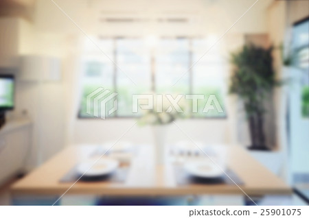 blur image of modern dining room interior. blur image of modern dining room interior. 25901075