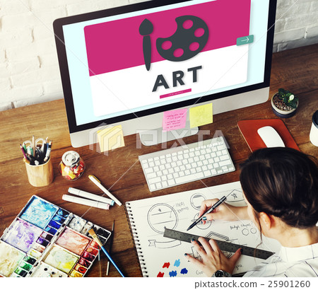 Art Paint Creative Creation Design Paint Drawing Concept Art Paint Creative Creation Design Paint Drawing Concept 25901260