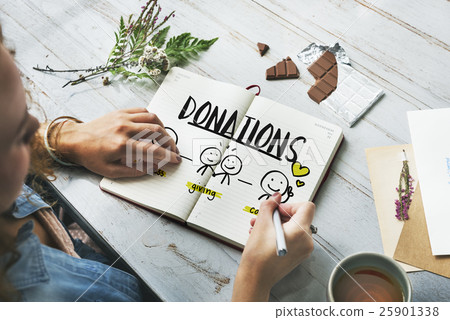 Charity Donations Fundraising Nonprofit Volunteer Concept 25901338