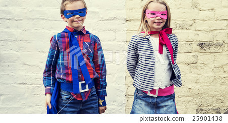Superheroes Kids Friends Brave Adorable Concept Superheroes Kids Friends Brave Adorable Concept 25901438