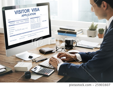 Visitor Visa Application Immigration Concept 25901607