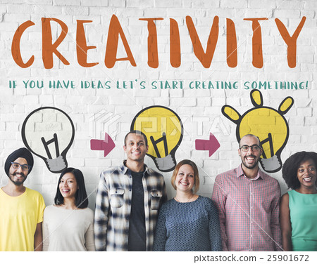 Creativity Create Ligting Bulb Graphic Concept 25901672