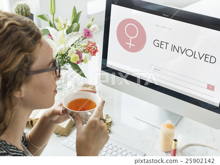 Women's Day Equality Freedom Get Involved Concept 25902142