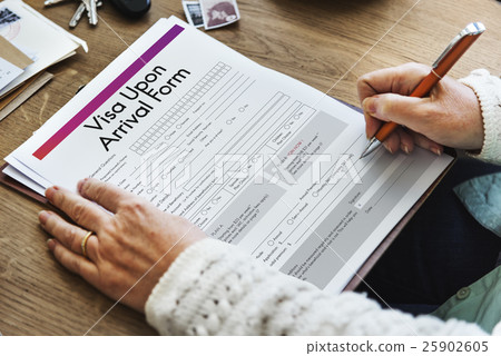 Visa Upon Arrival Form Concept 25902605