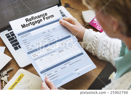 Mortgage Loan Pawn Pledge Refinance Insure Concept 25902798