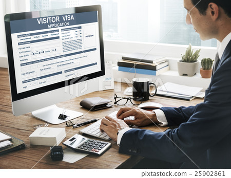 Visitor Visa Application Immigration Concept 25902861