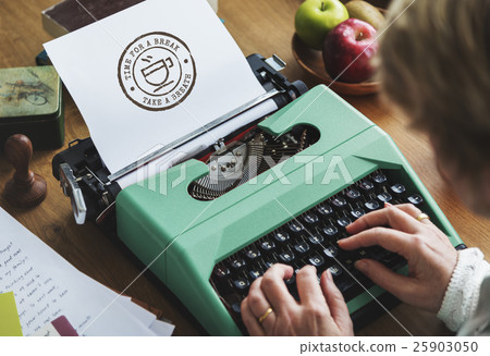 Time For A Break Breath Label Concept 25903050