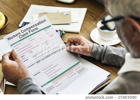 Work Injury Compensation Claim Form Concept 25903090