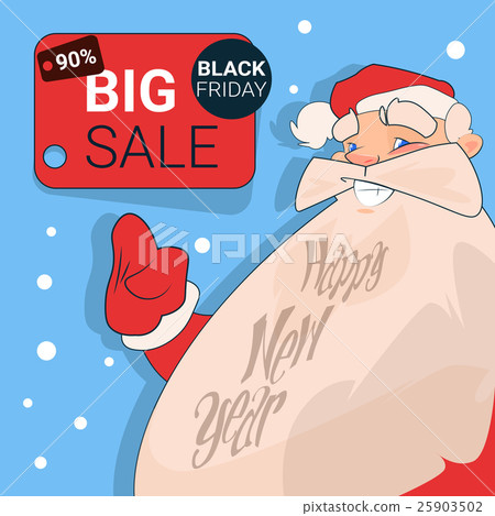 Santa Clause Big Holiday Sale Black Friday 25903502