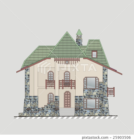 Apartment Building Facade 25903506