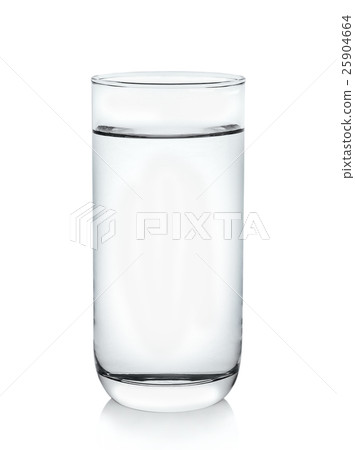 glass of water on white background glass of water on white background 25904664