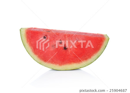 watermelon sliced on white background watermelon sliced on white background 25904687