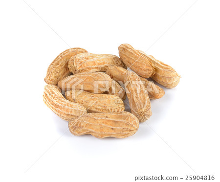 Peanuts on white ground 25904816