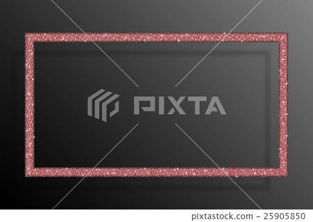Frame Red Sequins Rectangle. Glitter, Sparkle. Frame Red Sequins Rectangle. Glitter, Sparkle. 25905850