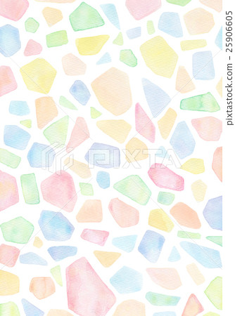 Watercolor texture Geometric jewelry 25906605