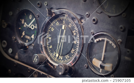Different meters and displays in an old plane Different meters and displays in an old plane 25907105