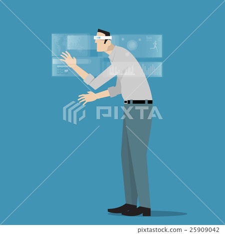 Virtual Reality Concept. - Stock Illustration [25909042] - PIXTA