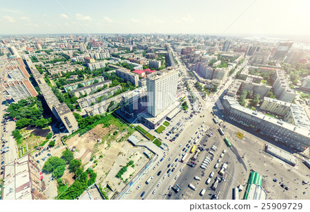 Aerial city view. Urban landscape. Copter shot Aerial city view. Urban landscape. Copter shot 25909729