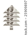 Christmas fur-tree dollar.  25909897