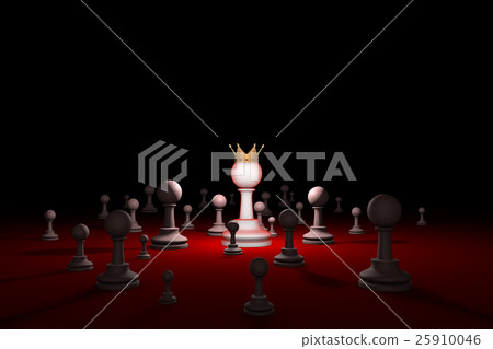 Secret society. Sect. Leader (chess metaphor). 3D Secret society. Sect. Leader (chess metaphor). 3D 25910046