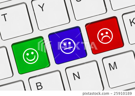 Computer keyboard with smile keys 25910189