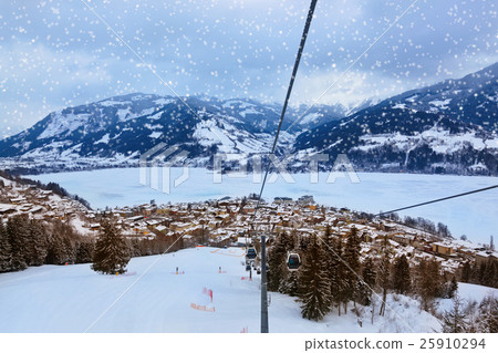Mountains ski resort Zell-am-See Austria 25910294