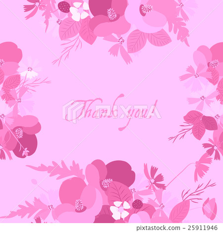 Floral background poppy and cosmos strawberries Floral background poppy and cosmos strawberries 25911946