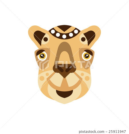 Camel African Animals Stylized Geometric Head 25911947