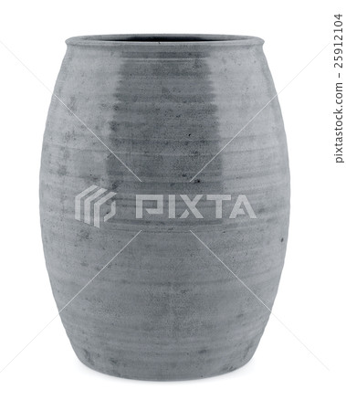 ceramic vase isolated on white background 25912104