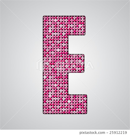 Pink sequins sings. Sequins alphabet. Eps 10. Pink sequins sings. Sequins alphabet. Eps 10. 25912219