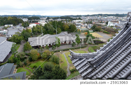 [Important Cultural Property] Kinokawa Castle Ninomaru Goten (from the castle tower) 25913063