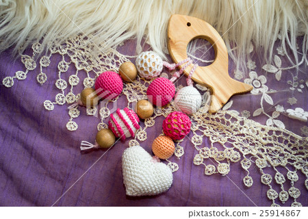 Sling necklace made from knitted beads Sling necklace made from knitted beads 25914867