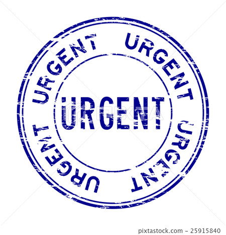 Grunge blue urgent rubber stamp Grunge blue urgent rubber stamp 25915840
