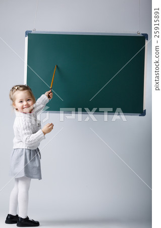 cute little girl with blackboard cute little girl with blackboard 25915891