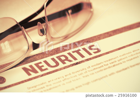 Diagnosis - Neuritis. Medicine Concept. 3D 25916100