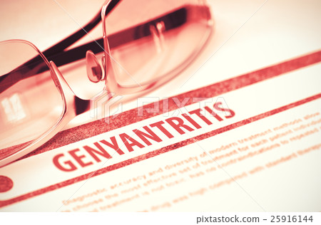 Diagnosis - Genyantritis. Medical Concept. 3D Diagnosis - Genyantritis. Medical Concept. 3D 25916144