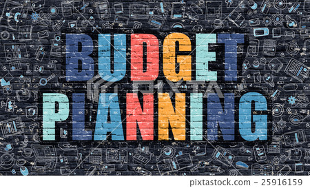 Budget Planning Concept. Multicolor on Dark Budget Planning Concept. Multicolor on Dark 25916159