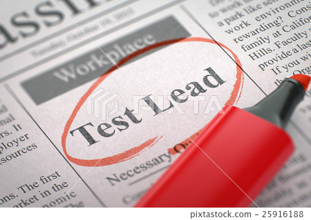 We're Hiring Test Lead. 3D. We're Hiring Test Lead. 3D. 25916188