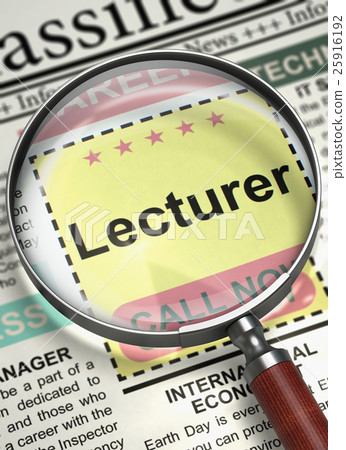 Lecturer Hiring Now. 3D. Lecturer Hiring Now. 3D. 25916192